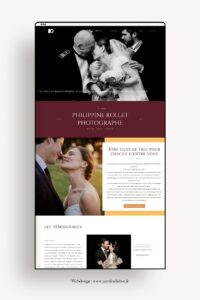 accompagnement webdesign - site internet wordpress photographe mariage - caroline liabot